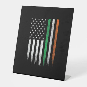 Signe De Table Drapeau irlandais patriotique irlandais américain