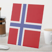 Signe De Table Drapeau norvégien (In SItu)