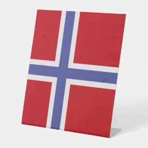 Signe De Table Drapeau norvégien