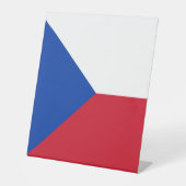 Signe De Table Drapeau République tchèque (Recto)