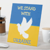 Signe De Table Drapeau Ukraine | Je suis avec l'Ukraine (In SItu)