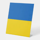 Signe De Table Drapeau ukrainien (Recto)