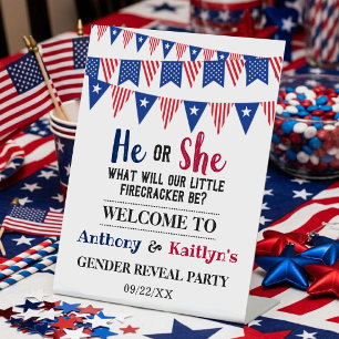 Signe De Table Drapeaux de fête 4 juillet Fête de révélation du s