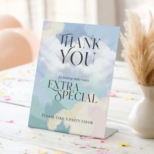 Signe De Table Dreamy Cloud Neuf S'Il Vous Plaît Prendre Une Fête