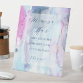 Signe De Table Dreamy Spring Bridal Shower Mimosa Bar Sign  (In SItu)