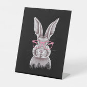 Signe De Table Drôle Bunny mignon Cadeaux de famille Pâques (Recto)