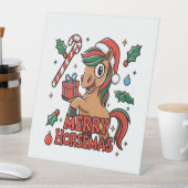 Signe De Table Drôle Cheval Joyeux Horsemas (In SItu)