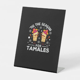 Signe De Table Drôle de nourriture mexicaine de Noël C'est la sai