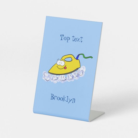 Signe De Table Drôle dessin animé linge de fer (Recto)