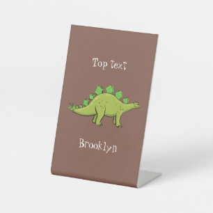 Signe De Table Drôle stegosaurus dinosaure dessin animé
