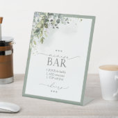 Signe De Table Dusty Blue Eucalyptus Fête des mariées Mimosa Bar (In SItu)