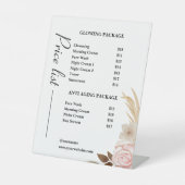 Signe De Table Dusty Green Minimalist tarif pour la peau (Recto)