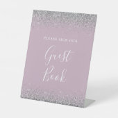 Signe De Table Dusty Lilac Silver Parties scintillant Mariage liv (Recto)