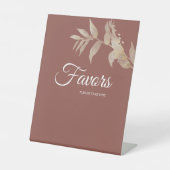 Signe De Table Dusty Rose Automne Boho Wedding Faveurs (Recto)