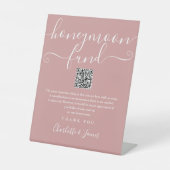 Signe De Table Dusty Rose Honeymoon Fund Code QR (Recto)