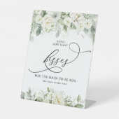 Signe De Table Dusty Sage Green Devine Combien De Baisers (Recto)