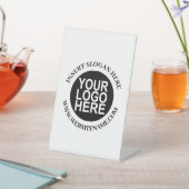 Signe De Table Easy Logo Remplacement & Moderne Pedest Profession (In SItu)