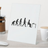 Signe De Table Échecs - Évolution du joueur d'échecs (In SItu)