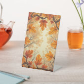 Signe De Table Écran de socle arrière - plan d'automne (In SItu)