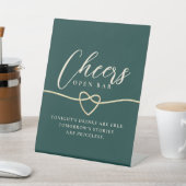 Signe De Table Écran Mariage vert Emerald (In SItu)