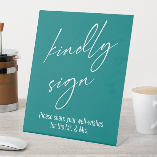 Signe De Table Écriture manuscrite contemporaine "Signal gentil" (In SItu)