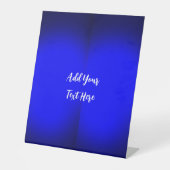 Signe De Table Écriture professionnelle ajouter du texte bleu mod (Recto)