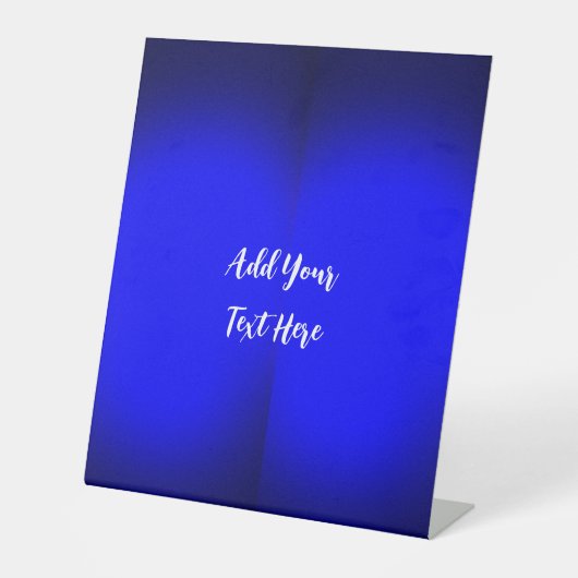 Signe De Table Écriture professionnelle ajouter du texte bleu mod (Recto)