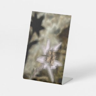 Signe De Table effet floral numérique de style "impression"