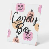 Signe De Table Éffrayant | Anniversaire d'Halloween | Barre de bo (Recto)