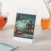 Signe De Table 💩 éffrayant Halloween 🎃 Nuit 🌃 (In SItu)