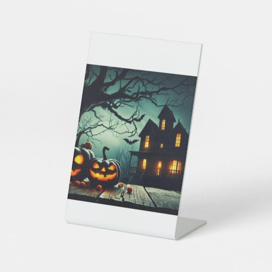 Signe De Table 💩 éffrayant Halloween 🎃 Nuit 🌃 (Recto)