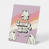 Signe De Table Éffrayant One Retro Ghost Birday Candy Bar (Recto)