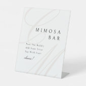 Signe De Table Élégance Classique Monogramme Calligraphié Bar Mim (Recto)