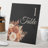 Signe De Table Elégance d'automne de l'aquarelle Mariage- (In SItu)