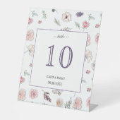 Signe De Table Élégant Appartement moderne Botanique Green Table (Recto)