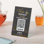 Signe De Table Elégant Black Gold Hair Salon Facebook Avis (In SItu)