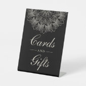 Signe De Table Elegant Black Indian Boho Wedding Gifts & Cards (Recto)
