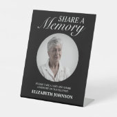 Signe De Table Élégant Black Share A Memory (Recto)