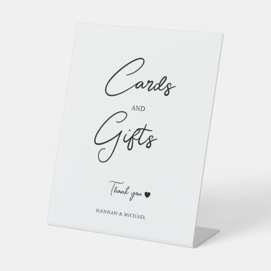 Signe De Table Élégant, blanc, Mariage minimal (Recto)