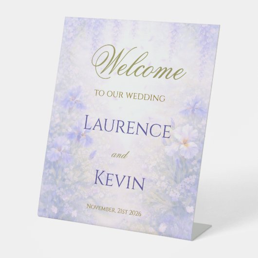 Signe De Table Elegant Botanical Wedding  (Recto)