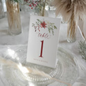 Signe De Table Elegant Botanical Winter Wedding Table Numbers