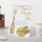 Signe De Table Elégant Brunch Gold Bridal Mimosa Bar (In SItu)