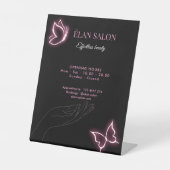 Signe De Table Elegant Butterfly Glow Chic Beauty Salon (Recto)