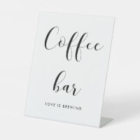 Elégant café noir et blanc