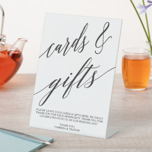 Signe De Table Elégant Calligraphy Cards Gifts Event