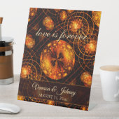 Signe De Table Elegant Classic Boho Modern Gold #901 Wedding (In SItu)