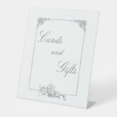 Signe De Table Élégant classique Rococo Floral (Recto)