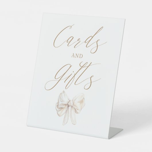 Signe De Table Elegant Coquette Bow Cards and Gifts (Recto)