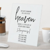 Signe De Table Élégant dans la mémoire aimée Mariage simple (In SItu)