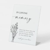 Signe De Table Élégant dans l'amour Mariage de mémoire (Recto)